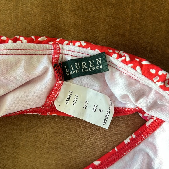 Lauren by Ralph Lauren bikini bottoms panties Play shorts New Show sample size M - Picture 9 of 9